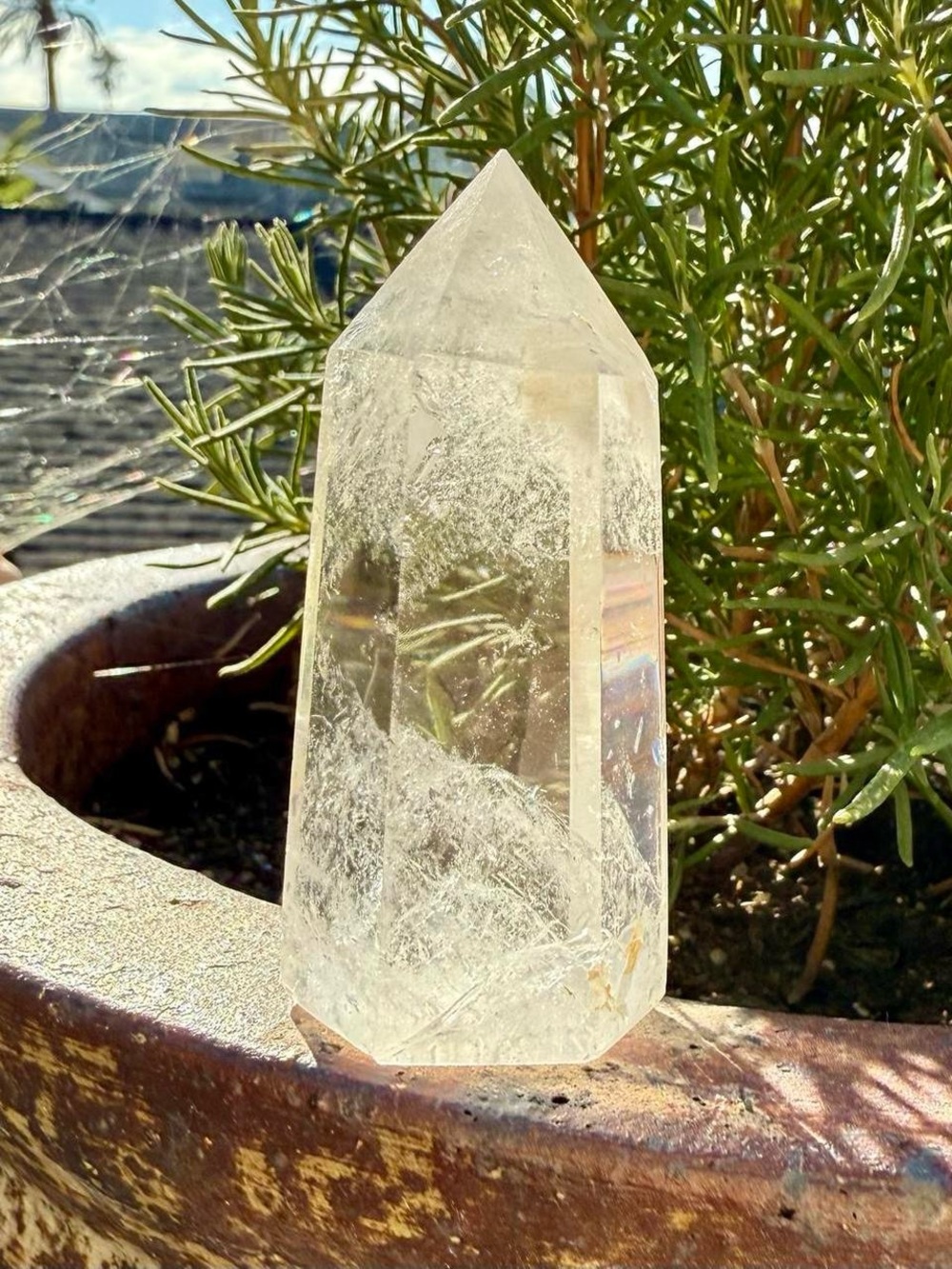 Clear Quartz Crystal Point - Picture 7 of 7